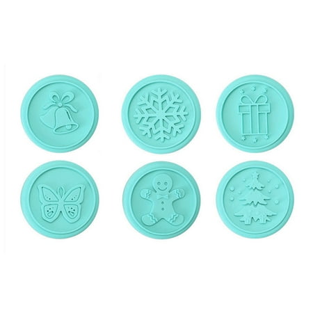 

SIEYIO 6 pcs Food-grade Silicone Christmas Cookies Cutters Snowflake for Butterfly Shap