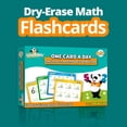 thumbnail image 3 of Channies Una tarjeta al día Tarjetas didácticas de suma y resta de un solo dígito 34 Tarjetas didácticas de matemáticas de borrado en seco para prekínder y primer grado para niños 312 problemas Divert, 3 of 5
