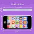 thumbnail image 3 of LLC Simulation Phone Study Toy Baby Kids Children Play Music Learning English Educational Cell Phone  Black  1 pcs, 3 of 10