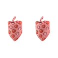 thumbnail image 3 of Methold Bufanda triangular con estampado de frutas, toalla de algodón para mascotas, accesorios de decoración de regalo para cuello de fresa de 25-45cm Fresa 2piezas Methold CBP281057, 3 of 6