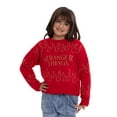 thumbnail image 5 of Stranger Things Girls Graphic Eyelash Knit Glitter Sweater, Sizes 4-16, 5 of 8