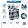 thumbnail image 6 of Blue Grey Plaid Table Runner 48 Inches, Modern Geometric Minimalist Checkered Bed Runner Dresser Scarves Tabletop for Indoor Outdoor Parties/Ceremony/Banquet, 13" x 48", 6 of 9