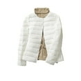 thumbnail image 2 of LOVZFMLL Jackets for Women's Puffer Jacket Long Sleeve Buttons Quilted Down Coat Winter With Pockets, 2 of 3