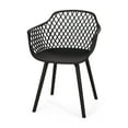 thumbnail image 5 of Christopher Knight Home  Poppy Outdoor Modern Dining Chair (Set of 2) Black 23.20" W x 21.00" L x 32.00" H, 5 of 5