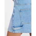 thumbnail image 4 of No Boundaries Denim Carpenter Micro Mini Skirt, Women's XXS-XXL, 4 of 5