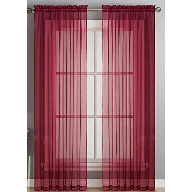 Panels Window Sheer Curtains 54, How Wide Should Sheer Curtains Be
