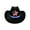 Black, variant on Independence Day Cowboy Hat Americana Western Hat for 4th of July Parties & Events Stylish Retro Hat Suitable for Birthdays, Holidays, Party Favors