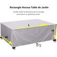 thumbnail image 3 of Fundas para muebles de patio resistentes, fundas para sofá de exterior duraderas e impermeables, fundas para muebles de patio resistentes a desgarros para muebles de jardín, tela Oxford 420D con, 3 of 5