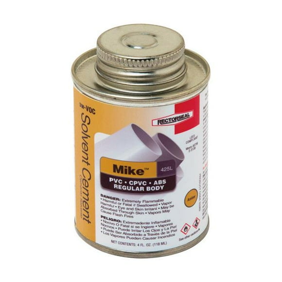 Keeney 4599403 4 oz Mike Amber Solvant Multi-Usage pour ABS CPVC & PVC