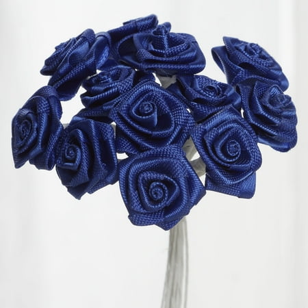 - BalsaCircle 144 Craft Ribbon Roses - Mini Flowers for DIY Wedding Party Favors Decorations Supplies