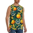 thumbnail image 2 of Daiia Fresh Orange Printed Men's Tank Tops,Casual Soft Sleeveless Gym Muscle Shirts Bodybuilding Tee-XX-Large, 2 of 8