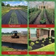 thumbnail image 6 of 3 x 300 FT Weed Barrier Fabric, Heavy Duty Landscape Fabric, 3.24oz Gardening Ground Cover,Easy Setup Weed Block Fabric for Greenhouse,Yard, Flower Bed,Garden, 6 of 8