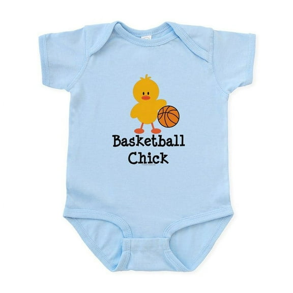 CafePress - Basketball Chick Infant Bodysuit - Baby Light Bodysuit, Size Newborn - 24 Months