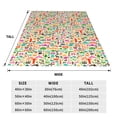 thumbnail image 3 of Pofeuu Travel Print Ultra-Soft Micro Fleece Blanket,for Bed Or Sofa,All Season Throw Blankets Flannel Blanket-80"x60", 3 of 7