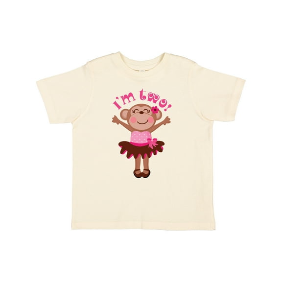 Inktastic Monkey 2nd Birthday for Girl Girls Toddler T-Shirt