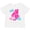 AA-White, variant on Inktastic Dinosaur Party-fourth Birthday Girls Toddler T-Shirt
