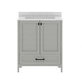thumbnail image 5 of Flash Furniture Haven 30" Bathroom Vanity with Sink and Storage Cabinet Gray/Black (FSBN430KDGYHBK), 5 of 11