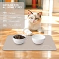 thumbnail image 6 of Dog Food Mat, Absorbent Dog Mat for Food and Water Bowls, Quick Dry Easy Clean Rubber Pet Food Mat, Non Slip Cat Feeding Mat for Floors Waterproof, Dog Placemat for Sloppy Drinkers, 12x20 in, 6 of 6