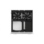 Fractal Design Ridge White Mini-ITX Slim Small Form Factor Console PC Case with PCIe 4.0 Riser