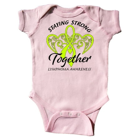 

Inktastic Lymphoma Awareness Staying Strong Together Gift Baby Boy or Baby Girl Bodysuit