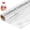 White Dot, variant on 34 In x 100 Ft Clear Cellophane Wrap Roll, Extra Wide, 2.5 Mil Thick Transparent Plastic Gift Wrapping Paper for Gift Baskets, Flower Bouquets (34” Fold into 17”)