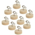 thumbnail image 3 of Table Number Holder, Log Base Place Card Holder   For Office For Home Decoration For Memorial Day Party, 3 of 8
