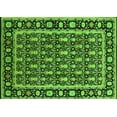 thumbnail image 1 of Ahgly Company Indoor Rectangle Oriental Green Industrial Area Rugs, 2' x 5', 1 of 4