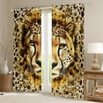 thumbnail image 2 of Manfei Kids Leopard Wildlife Blackout Curtains Set of 2 (52x84 Each), Jungle Animal Window Curtains, Fashion Cheetah Print Curtains and Drapes, Curtains and Drapes Bedroom Decor, 2 of 6