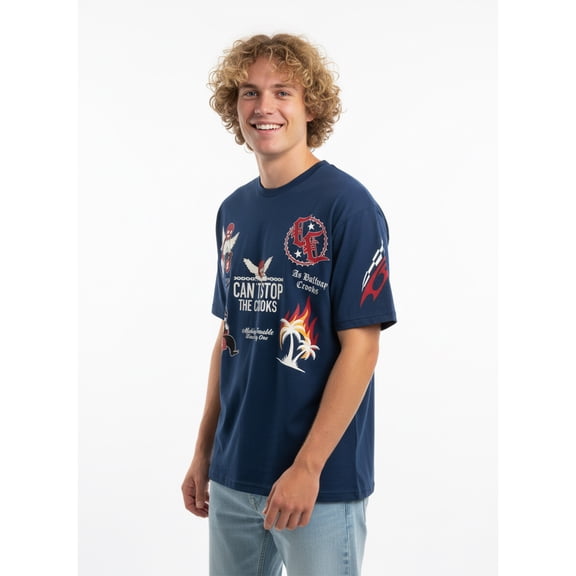 Crooks & Castles Men's & Big Men's Graphic Short Sleeve Tee, Ruling Elite, Sizes XS-3XL