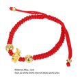 thumbnail image 3 of Women Red Rope Bracelet Zodiac Rabbit Thread String Bracelet Braided Adjustable Bracelet, 3 of 7