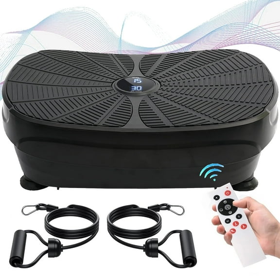 Vibration Plate Exercise Machine, Whole Body Workout Vibration Platform, Remote Control for Home Weight Loss and Training