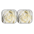 thumbnail image 7 of Haiem White Rose Car Windshield Sun Shade (2 Pieces) Foldable Windshield Sun Shade Car Accessories for Truck SUV Pickup-Large, 7 of 7