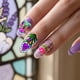 thumbnail image 4 of Juego de 3 placas de estampado de uñas con diseño de ventana floral, plantillas de arte de uñas en vidrio con tulipanes, rosas y margaritas, plantillas para manicura con mariposas., 4 of 7