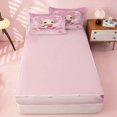 thumbnail image 4 of Homewish Lovely Axotolo Zipper Queen Comforter Set with Fitted Sheet and 2 Pillowcases for Kids Girls, Pink Zipper Bedding Set, 4 of 7