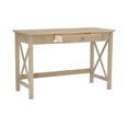 thumbnail image 4 of Linon Davis Single Drawer Writing Desk, 46" W x 20" D, Driftwood Finish, 4 of 25