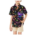 thumbnail image 2 of SHenli Boys Polo Shirts Size 10-12 Button Down Shirt Solid Color Short Sleeve Comfortable Blouse Tops Summer Collared Shirts for Boys, 2 of 3