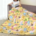 thumbnail image 6 of Honeii Summer Animals Print Fleece Blanket - Throw Blanket for Bed, Sofa, Couch, Camping, and Travel , Microplush Ultra Soft Warm Blanket-50"x40", 6 of 7