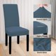 thumbnail image 4 of Juego de 4 fundas impermeables para sillas de comedor, fáciles de usar, color azul, 4 of 7