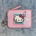 thumbnail image 4 of Cartera Kawaii Sanrio bolsa Kuromi tarjetero de identificación de cuero, lindo monedero de Hello Kitty, llavero, mochila colgante, mi melodía, regalo para niña, 4 of 4