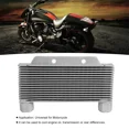 thumbnail image 3 of 15 Rows Silver Aluminum Engine Oil Cooler For Motorcycle Modification Accessory, 3 of 5