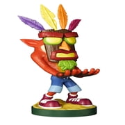 Exquisite Gaming: Crash Bandicoot: Crash Aku Aku - Original Mobile Phone & Gaming Controller Holder, Device Stand, Cable Guys, Licensed Figure
