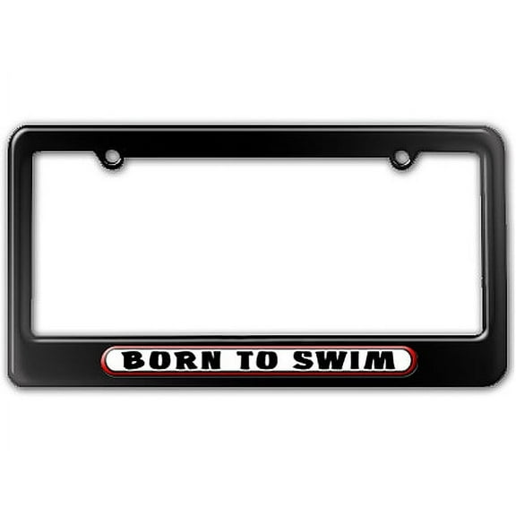 Born to Swim License Plate Frame