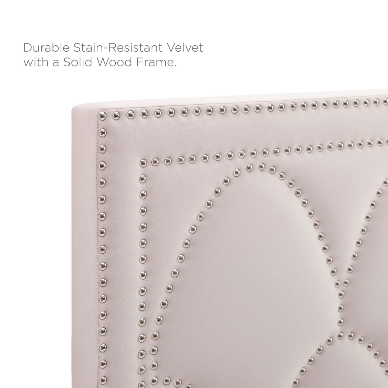 Greta Performance Velvet King California King Headboard Pink