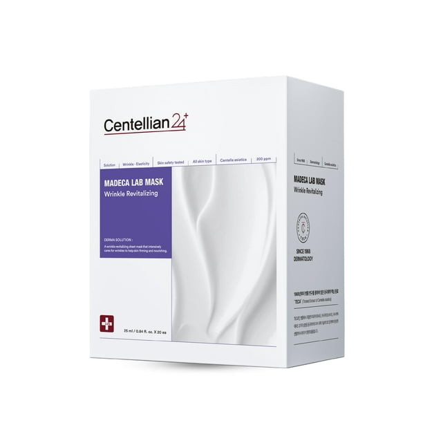 Mascarilla facial CENTELLIAN 24 Madeca Revitalizante de arrugas, 20 unidades