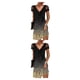 thumbnail image 2 of Qarigey Vestido de manga corta con cuello en V de encaje para mujer, informal, para cena, cita, noche, compromiso, banquete, verano, oficina, Type2 NO2, 2 of 6