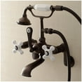 thumbnail image 6 of Kingston Brass AE59T5 7" Adjustable Wall Mount 2-Handle AE59T5, 6 of 7