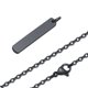 thumbnail image 1 of Vnox-Collar de barra personalizado para hombre, colgante de barra Vertical delgada gruesa de acero inoxidable mate, cadena cubana con inicial de LETRA DE A-Z, 1 of 4