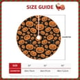 thumbnail image 2 of Rateoe Halloween Pumpkins Pattern Christmas Tree Skirt with Ties, Christmas Tree Decorations, Farmhouse Christmas Decor Xmas Holiday Decorations-36", 2 of 6
