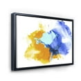 thumbnail image 3 of Designart 'Abstract Orange and Blue Clouds' Modern Framed Canvas Wall Art Print, 3 of 5
