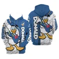 thumbnail image 2 of MINISO Disney Donald Duck - Sudadera unisex con gráficos de dibujos animados en 3D para hombre y mujer, estilo retro, informal, moda deportiva, estilo callejero, 2 of 5